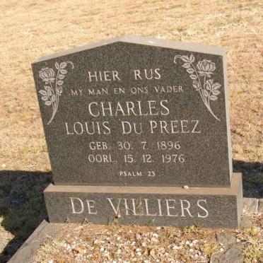 VILLIERS Charles Louis Du Preez, de 1896-1976 