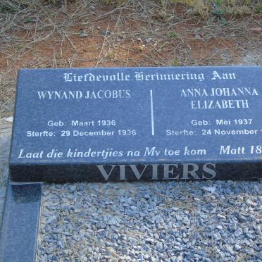 VIVIERS Wynand Jacobus 1936-1936 :: VIVIERS Anna Johanna 1937-1938