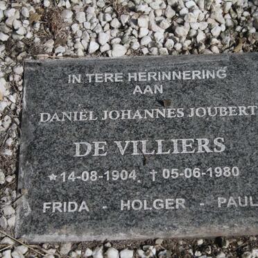 VILLIERS Daniel Johannes Joubert, de 1904-1980