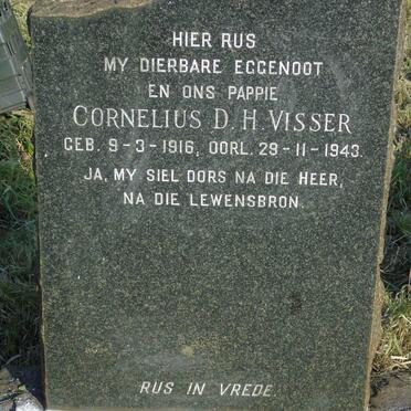 VISSER Cornelius D.H. 1916-1943