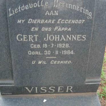VISSER Gert Johannes 1928-1964