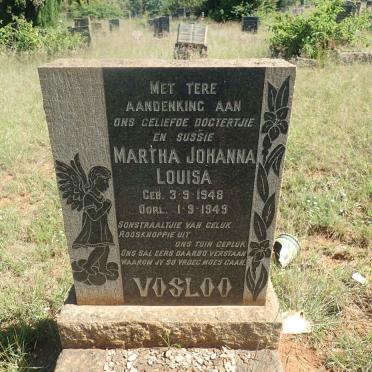 VOSLOO Martha Johanna Louisa 1948-1949