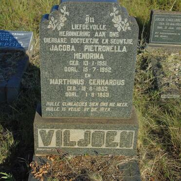 VILJOEN Jacoba Petronella Hendrina 1951-1952 :: VILJOEN Marthinus Gerhardus 1953-1953
