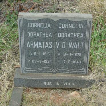 WALT Cornelia Dorathea, v.d. 1878-1943 :: ARMATAS Cornelia Dorathea 1915-1994