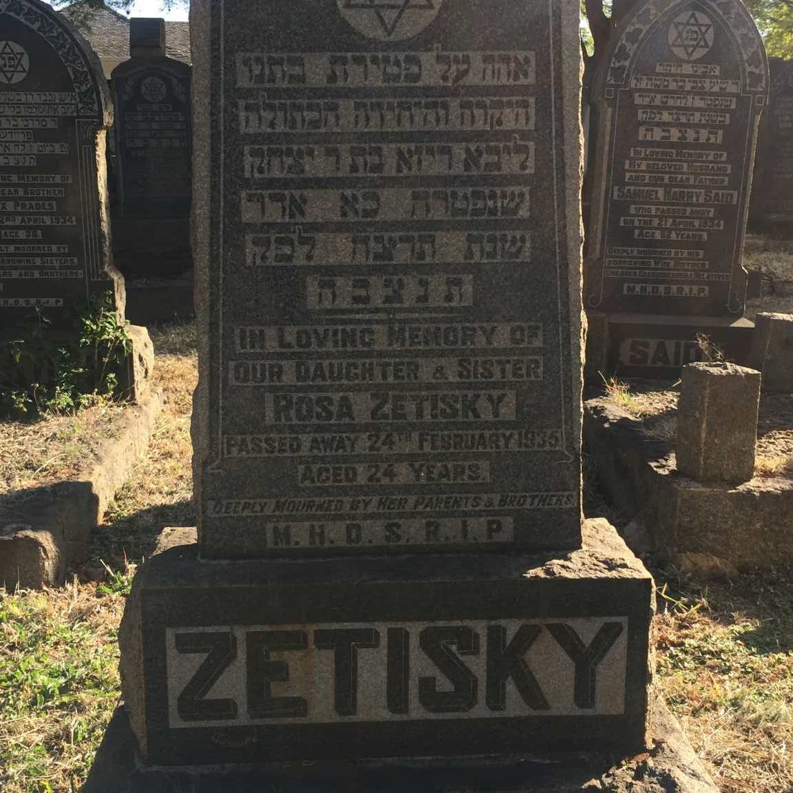 ZETISKY Rosa -1935