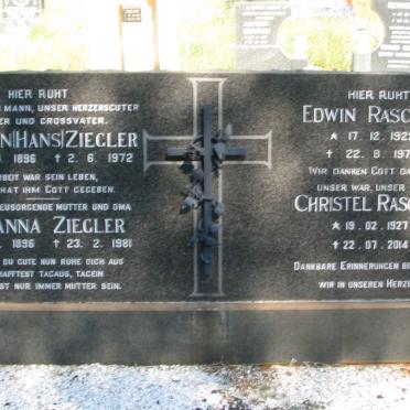 ZIEGLER Johann 1896-1972 &amp; Johanna 1896-1981