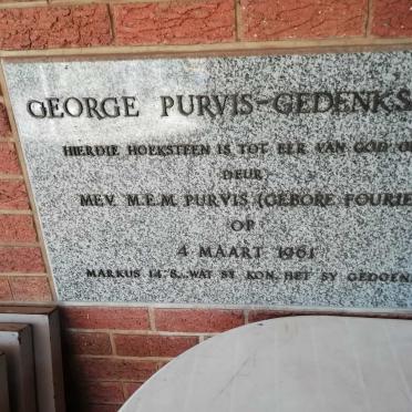 2. George PURVIS gedenksaal
