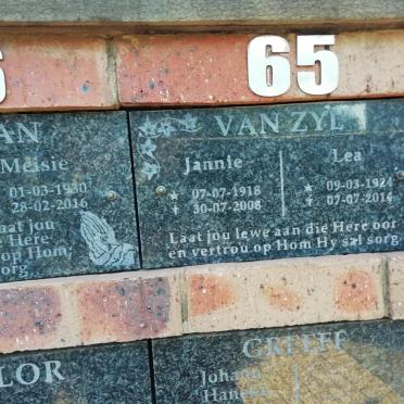 ZYL Jannie, van 1918-2008 &amp; Lea 1924-2014
