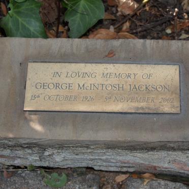 JACKSON George McIntosh 1926-2002