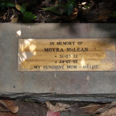 McLEAN Moyra 1922-1995