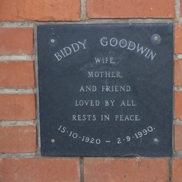 GOODWIN Biddy 1920-1990