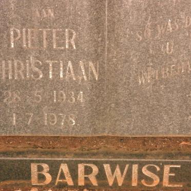 BARWISE Pieter Christiaan 1934-1978