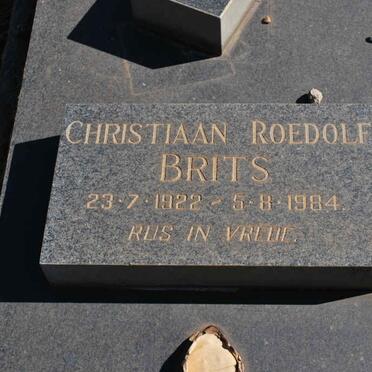 BRITS Christiaan Roedolf 1922-1984