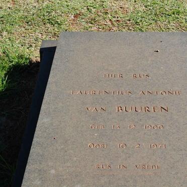 BUUREN Laurintius Antonie, van 1900-1971