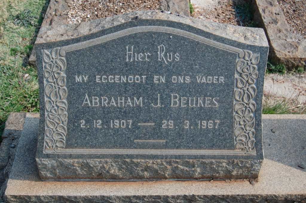 BEUKES Abraham J. 1907-1967