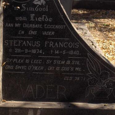 BOOYZEN Stefanus Francois 1874-1940