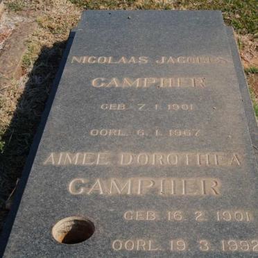 CAMPHER Nicolaas Jacobus 1901-1967 &amp; Aimee Dorothea 1901-1992