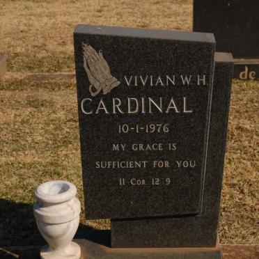 CARDINAL Vivian W.H. -1976