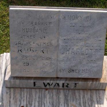 EWART Robert 1924-1979 &amp; Charlotte 1928-1002