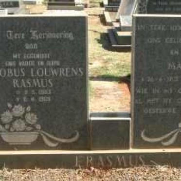 ERASMUS Jacobus Louwrens Rasmus & Maggie