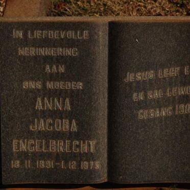 ENGELBRECHT Anna Jacoba 1891-1975