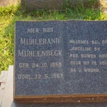 MUHLENBECK Muhlerand 1950-1967