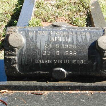 MERWE Elsie Magdalena, v.d., nee SMITH 1925-1986