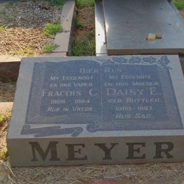 MEYER Fracois C. 1908-1984 &amp; Daisy E. BUTTLER 1909-1967