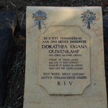 OUWENKAMP Dorathea Rigana 1928-1938