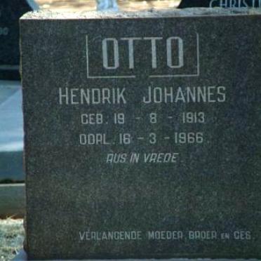 OTTO Hendrik Johannes 1913-1966