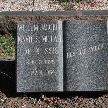 PLESSIS Willem Jacobus Ignatius Michael, du 1899-1964