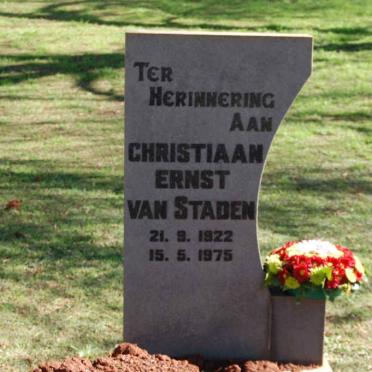STADEN Christiaan Ernst, van 1922-1975