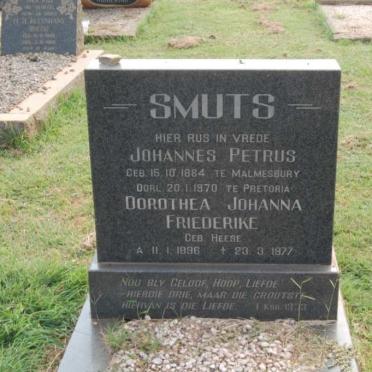 SMUTS Johannes Petrus 1884-1970 &amp; Dorothea Johanna Friederike HEESE 1896-1977