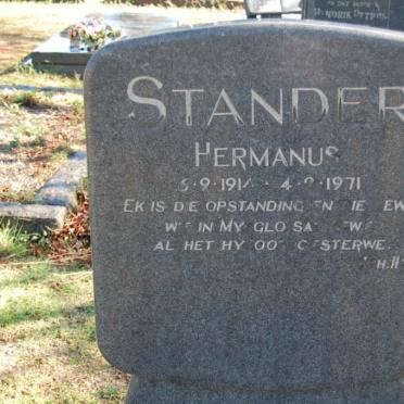 STANDER Hermanus 1914-1971