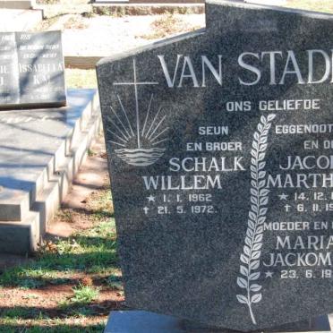 STADEN Jacobus Marthinus, van 1934-1985 &amp; Maria Jacomina 1932- :: VAN STADEN Schalk Willem 1962-1972