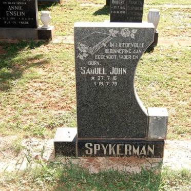 SPYKERMAN Samuel John 1916-1979