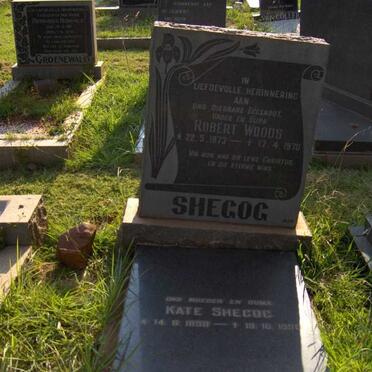 SHEGOG Robert Woods 1873-1970 &amp; Kate 1898-1990