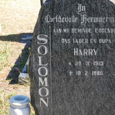 SOLOMON Harry 1913-1980