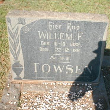 TOWSEN Willem F. 1882-1961