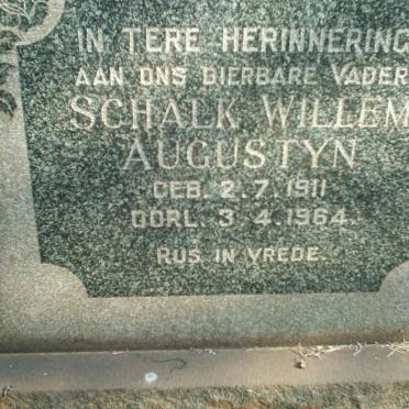 AUGUSTYN Schalk Willem 1911-1964