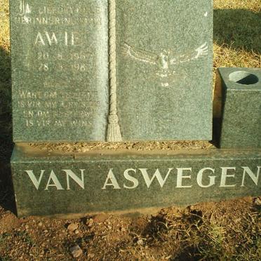 ASWEGEN Awie, van 1967-1987