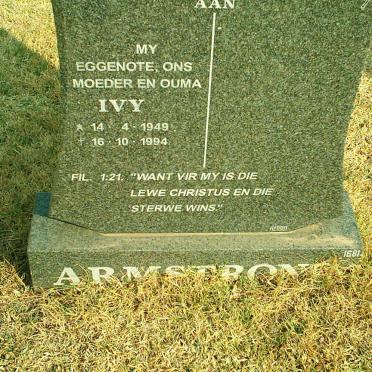 ARMSTRONG Ivy 1949-1994