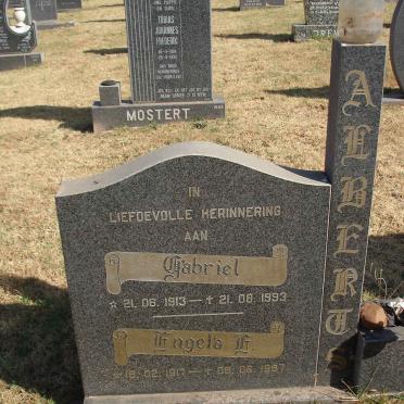 ALBERTS Gabriel 1913-1993 &amp; Engela E. 1917-1997