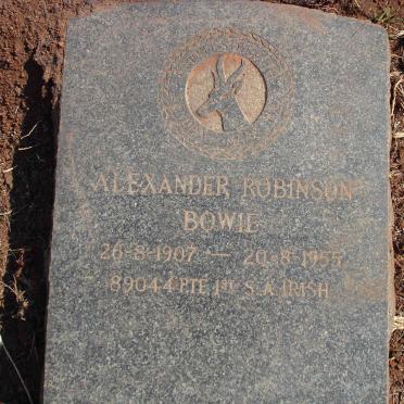 BOWIE Alexander Robinson 1907-1955