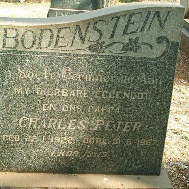 BODENSTEIN Charles Peter 1922-1967