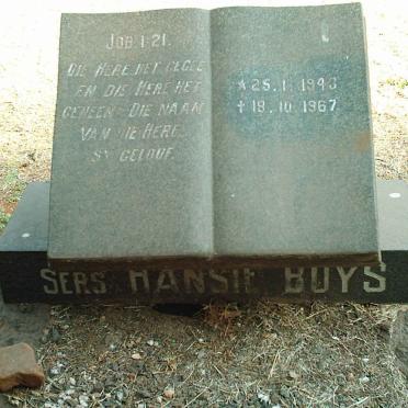 BUYS Hansie 1943-1967