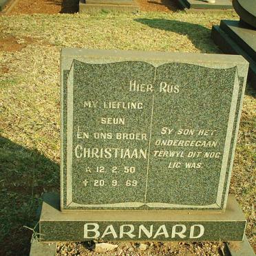 BARNARD Christiaan 1950-1969