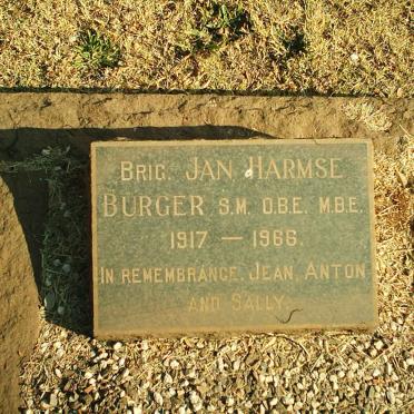 BURGER Jan Harmse 1917-1966