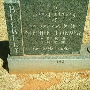 BUCKLEY Stephen Connor 1981-1990