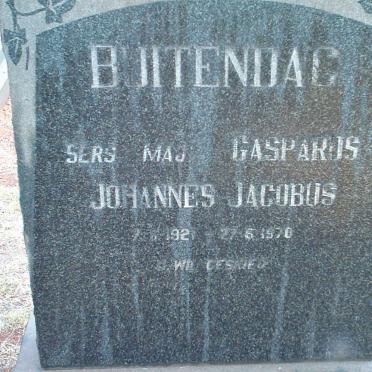 BUITENDAG Casparus Johannes Jacobus 1921-1970